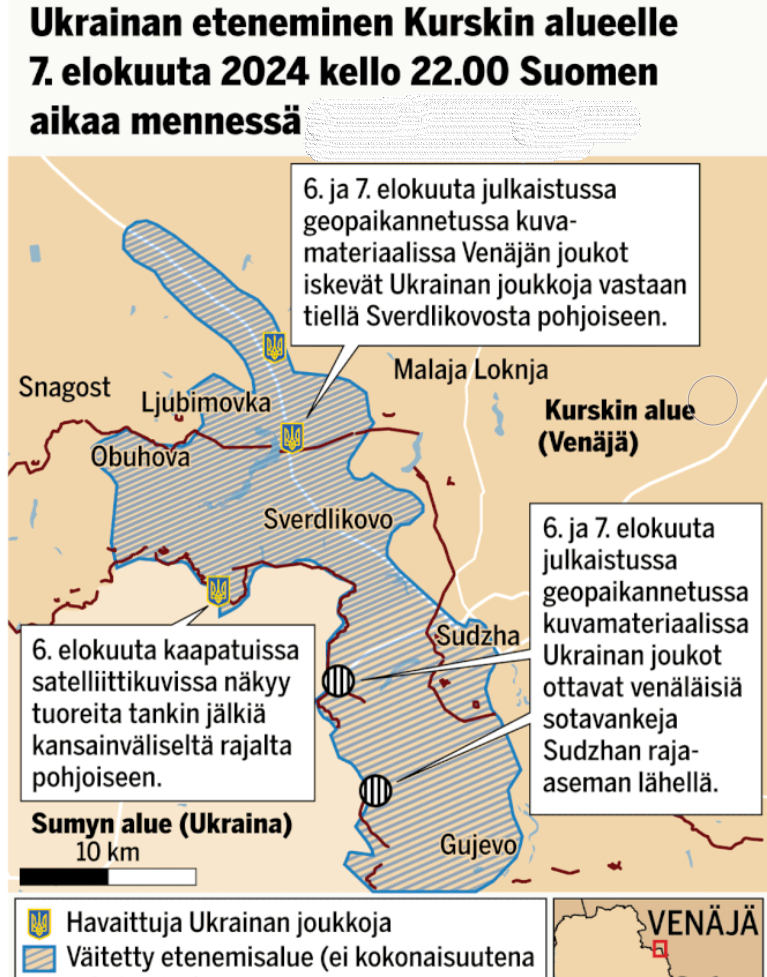 Kurk Venäjä eteneminen